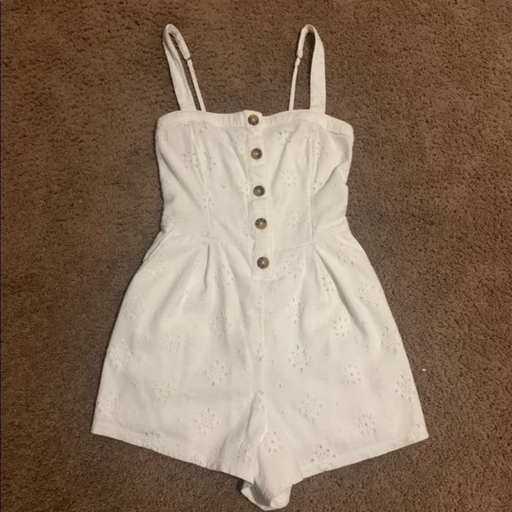 White Hollister Romper.